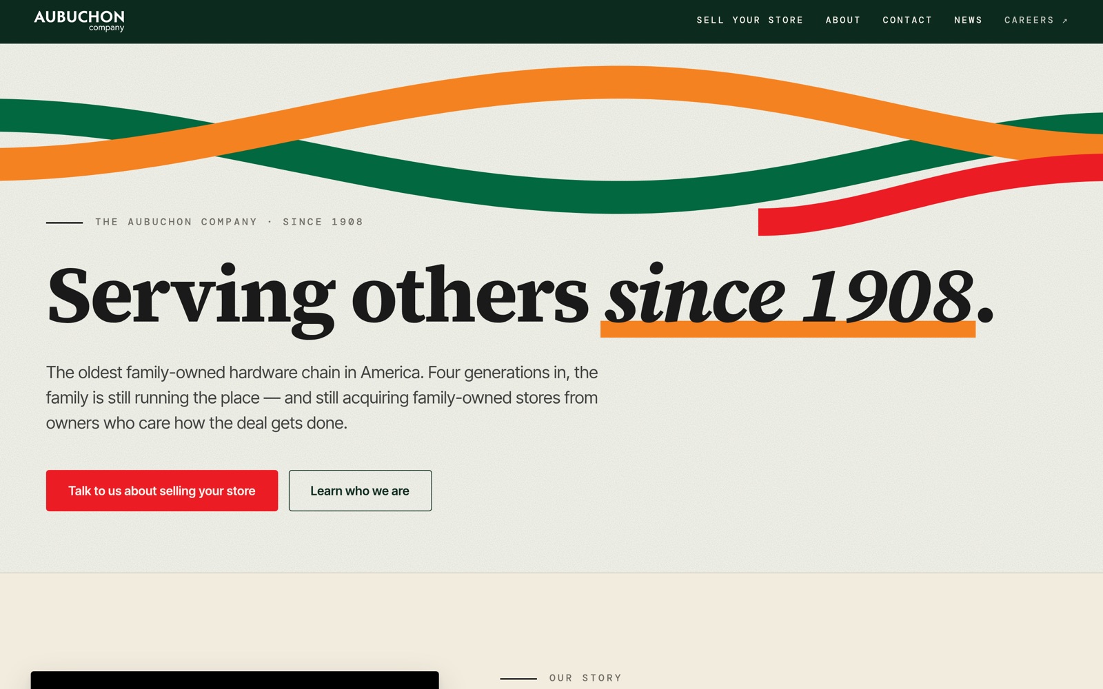The Aubuchon Company website screenshot